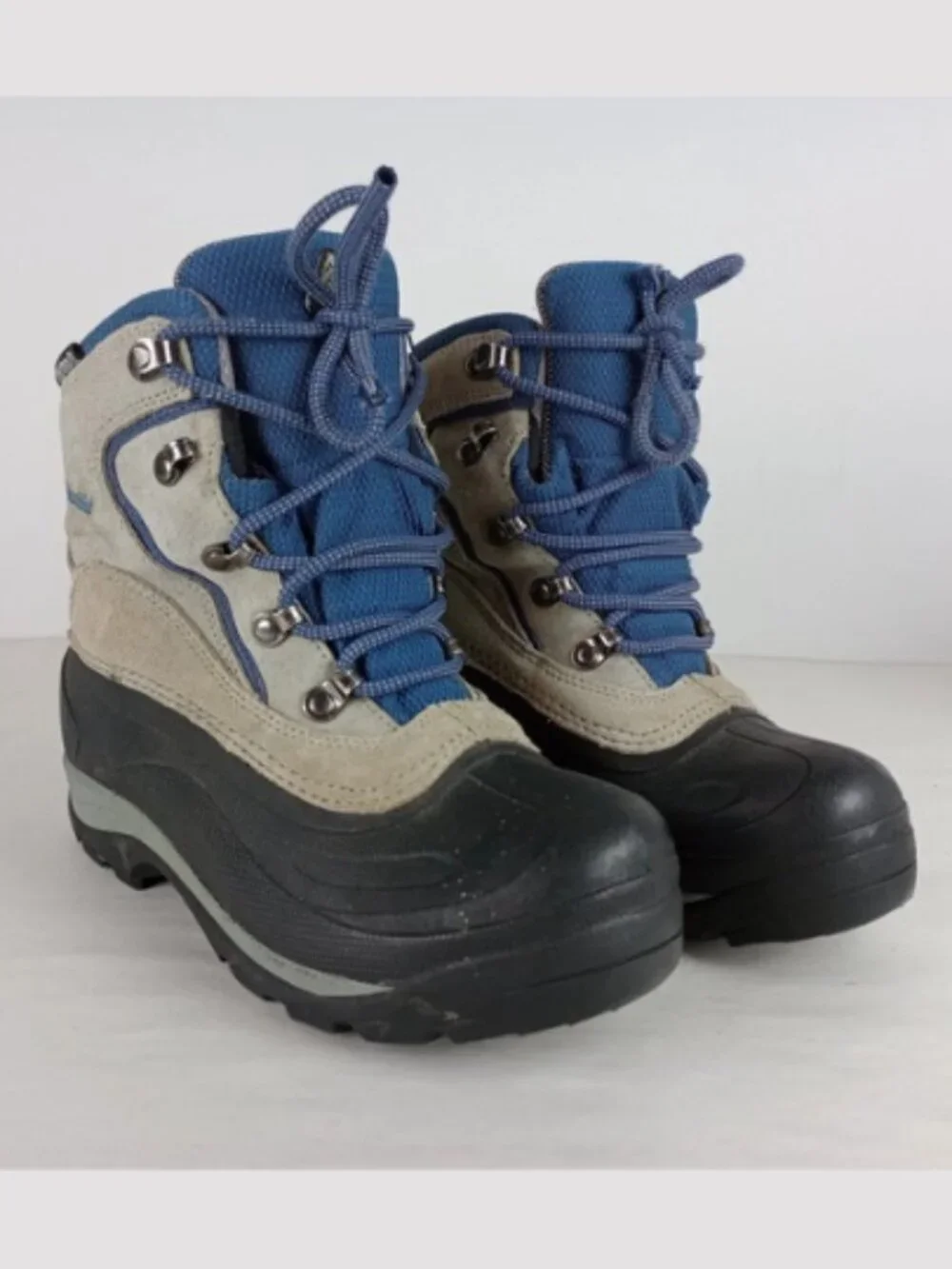Columbia Cascadian Summit Women's Size 6 Water‎ Resistant Gray Blue Snow Boots